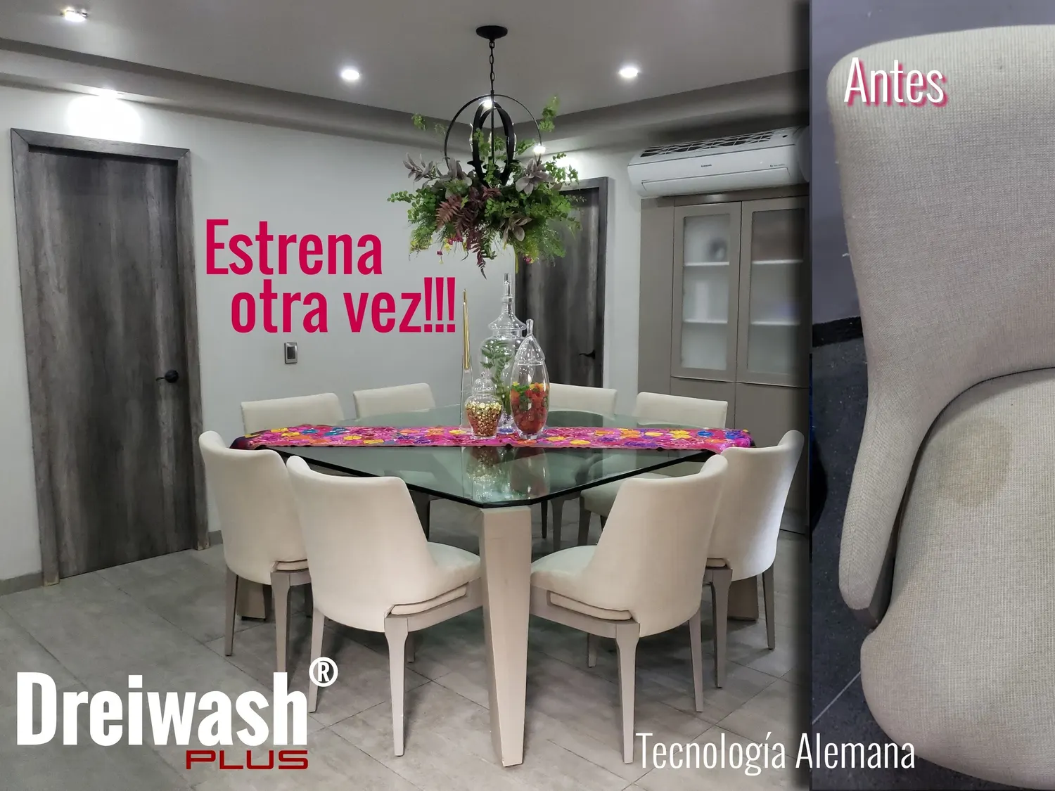 Antes y después · Sillas